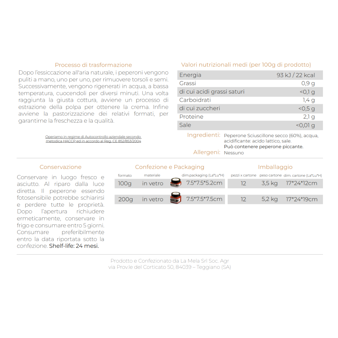 Crema di Peperone secco Cuorno