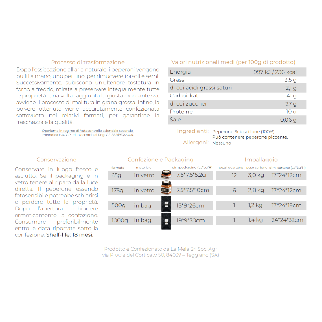 Polvere di Peperone Dolce Pòrva