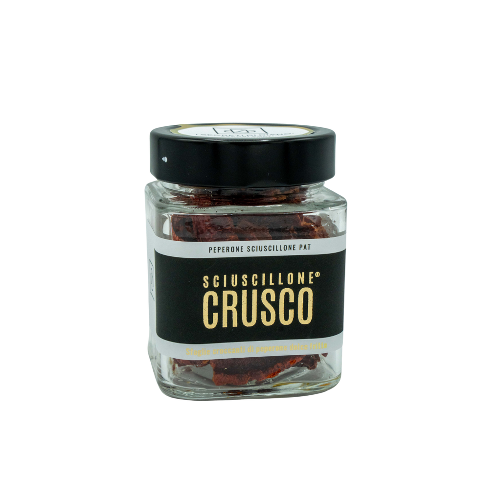 Sfoglie croccanti di peperone dolce fritto Sciuscillone Crusco